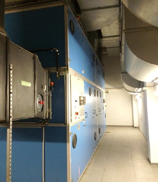 Klimageräte im Erdgeschoss